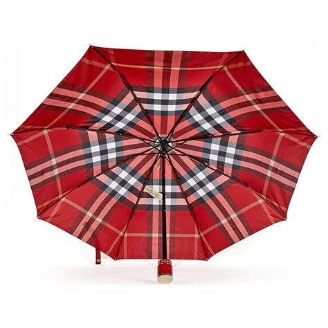 burberry fragrance red folding umbrella|Designer Umbrellas .